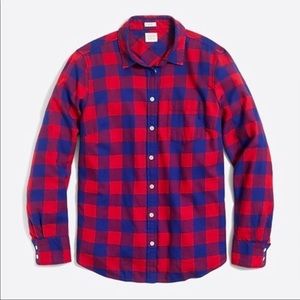 J. Crew Factory Boy Fit Flannel Shirt